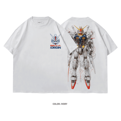 A Blueprint of Gundam RX-78, Mobile Suit Gundam Ivory Tee