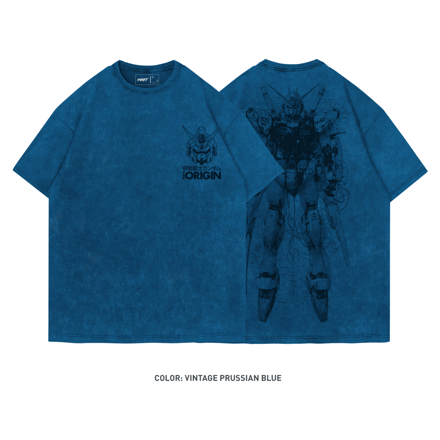 A Blueprint of Gundam RX-78, Mobile Suit Gundam Ivory Tee