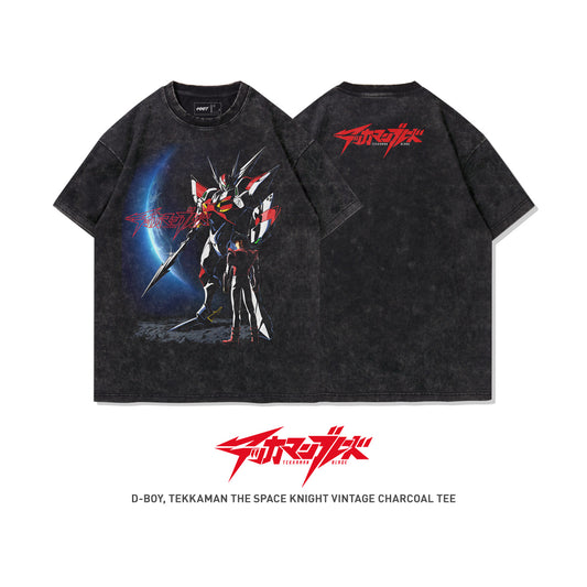 D-Boy Tekkaman the Space Knight 100% Cotton Short Sleeve Vintage T-shirt