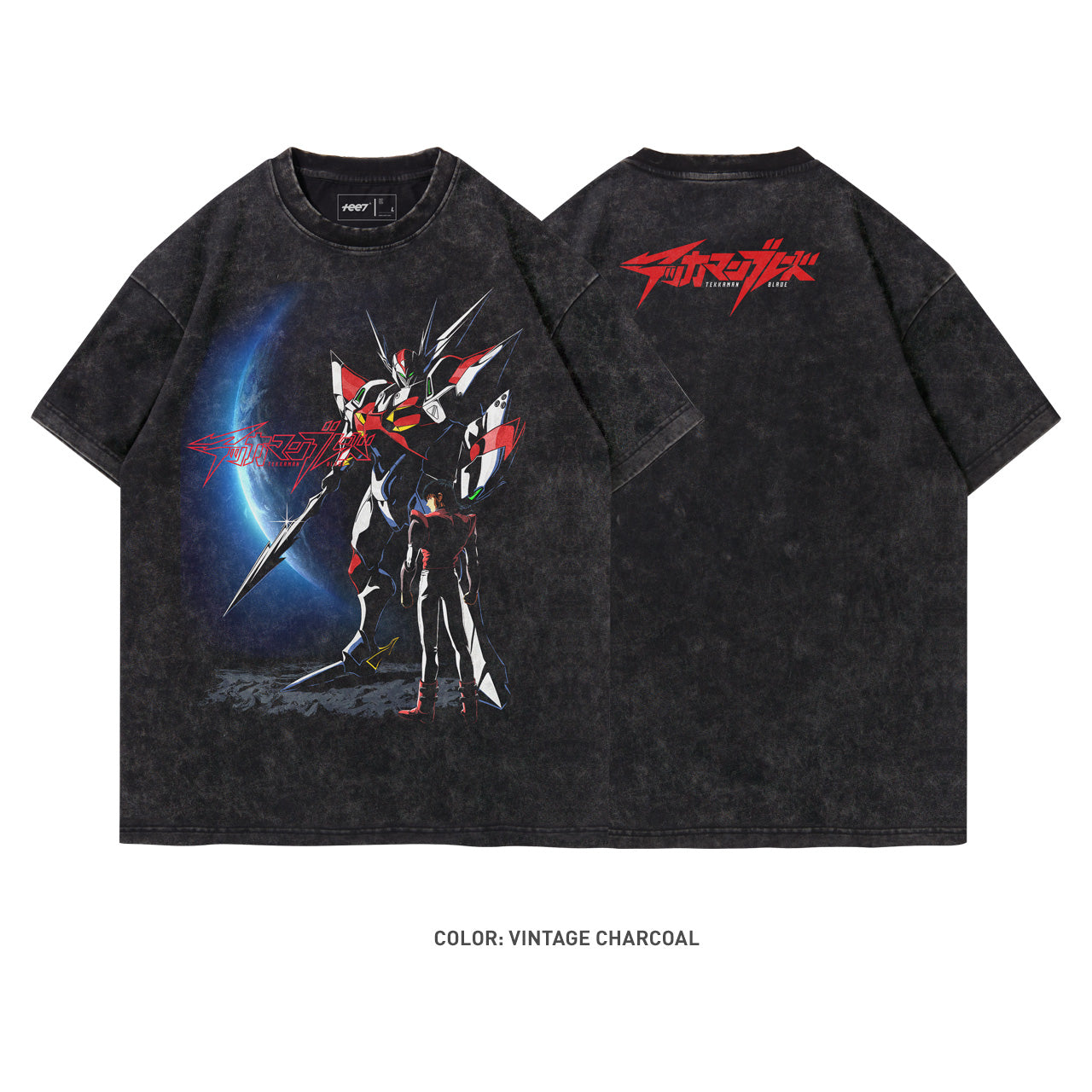 D-Boy Tekkaman the Space Knight 100% Cotton Short Sleeve Vintage T-shirt