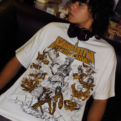 Saint Seiya The Lost Canvas 100% Cotton Short Sleeve Vintage T-shirt