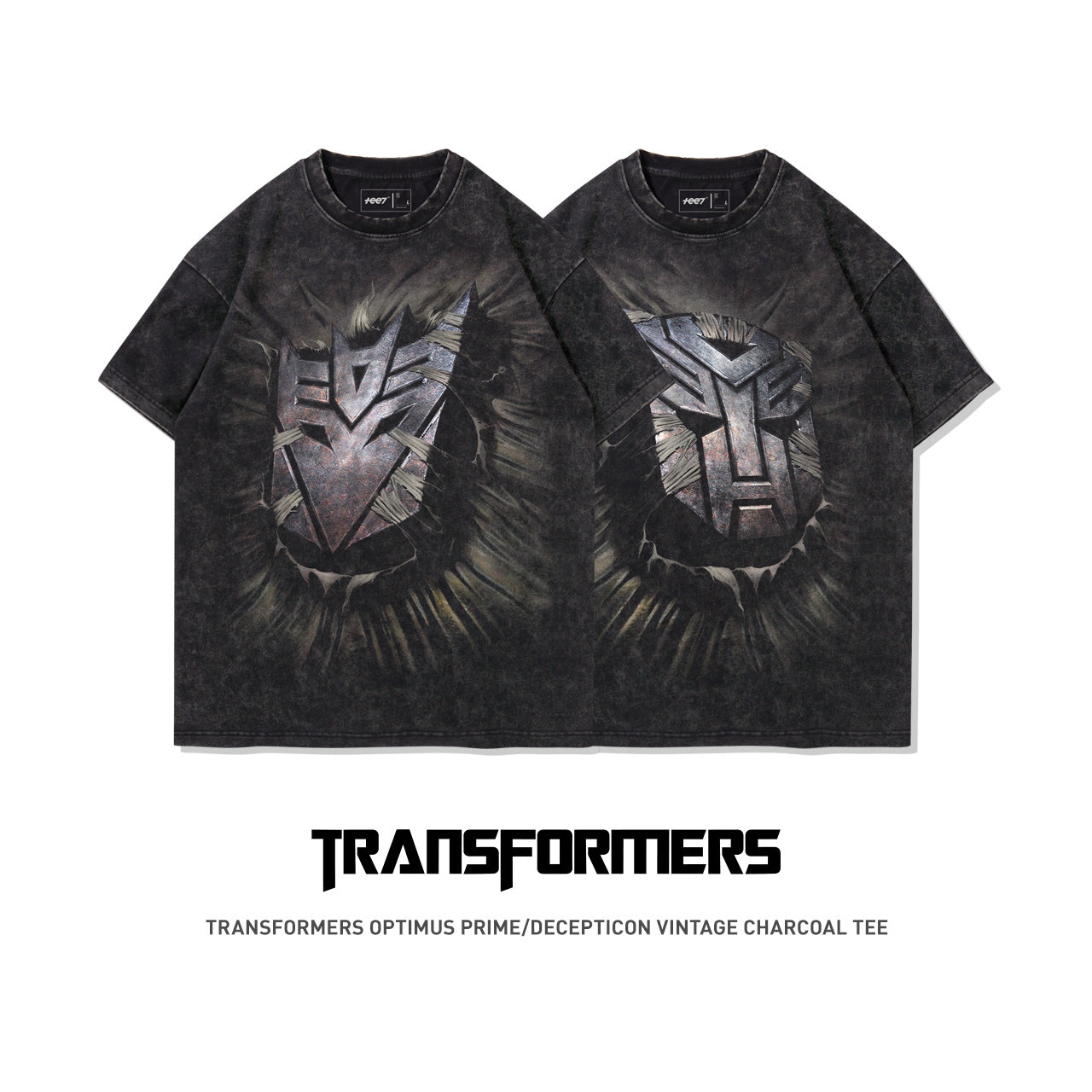 Transformers Autobots Decepticons 100% Cotton Short Sleeve T-shirt